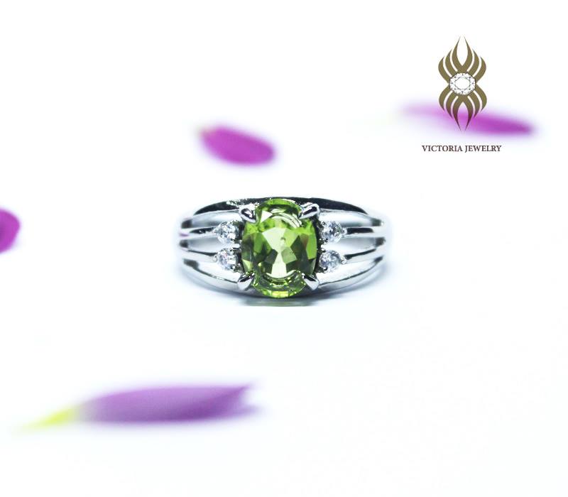 Nhẫn Nữ Đính Đá Peridot - RT232P5